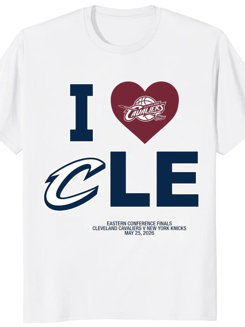 I Love CLE Shirt Cavaliers Knicks ECF Fan Tee